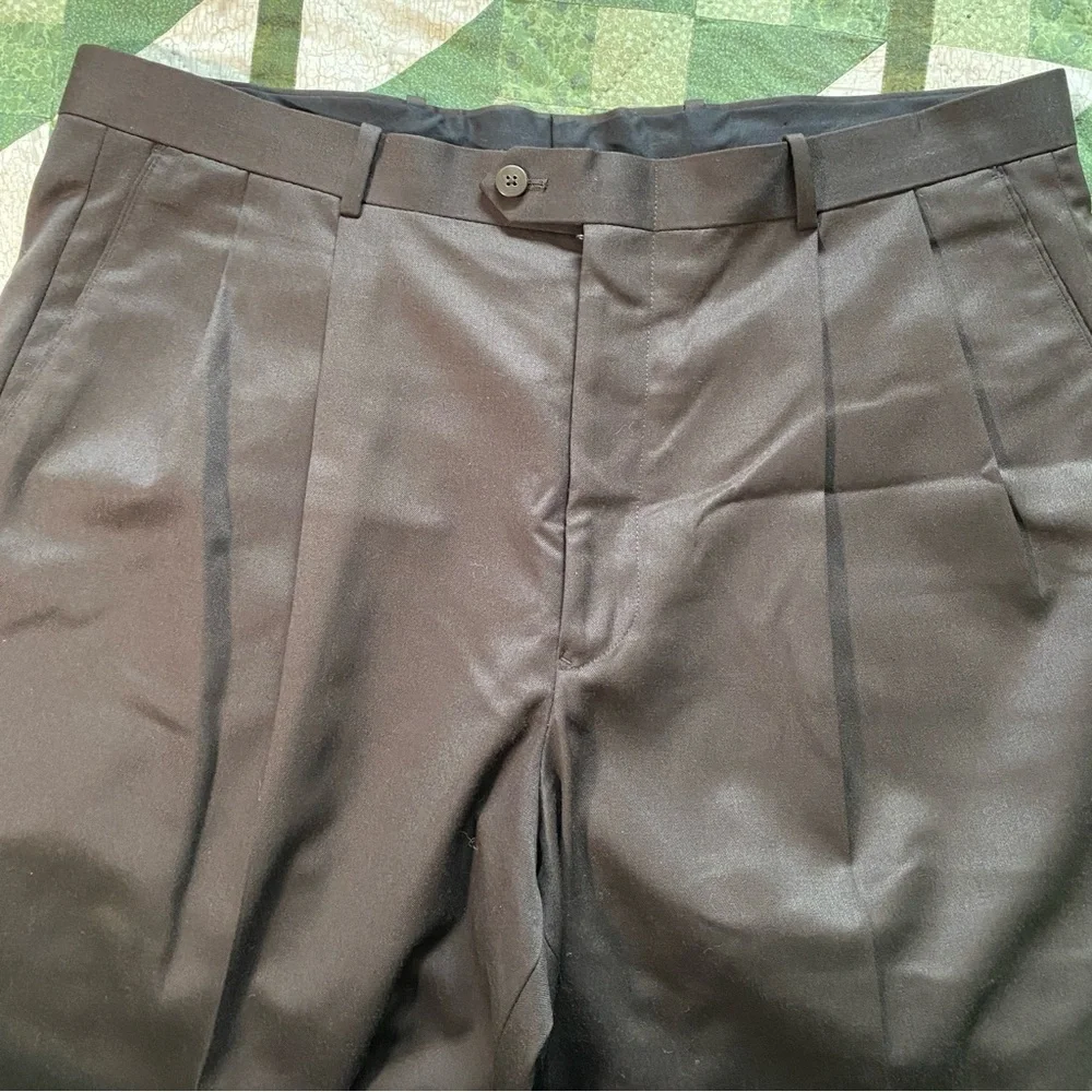 Alfani Wool Pants Trouser‎ Slacks Size 38x29L Black Dress Pants Office Career